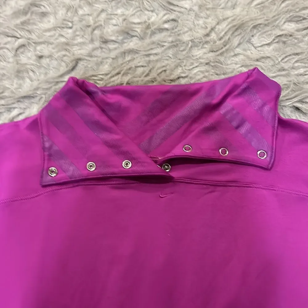 Nike golf dri fit purple‎ long sleeve polyester shirt